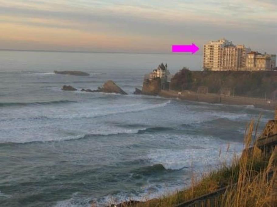 Vue Exceptionnelle Sur L'ocean 2/4 Pers Apartment Biarritz